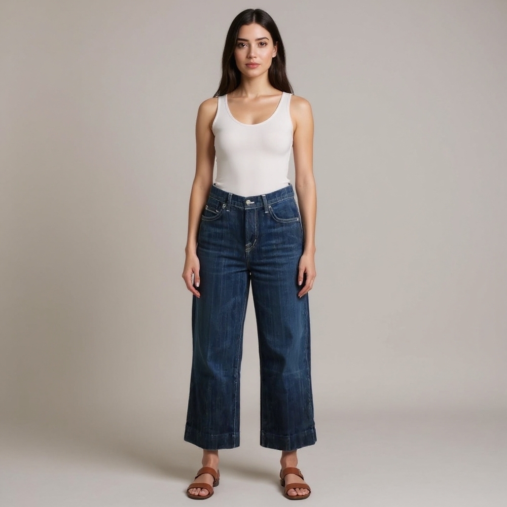 David Kahn Shalene Gaucho Jeans Size 2